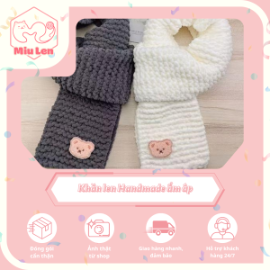 Khăn len mèo handmade