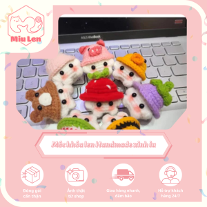 Móc khóa len handmade
