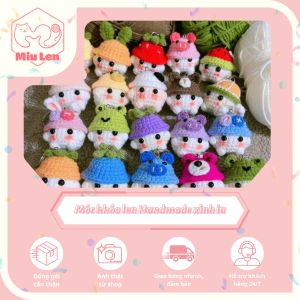Móc khóa len handmade
