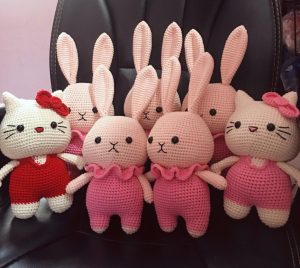 gấu len amigurumi handmade